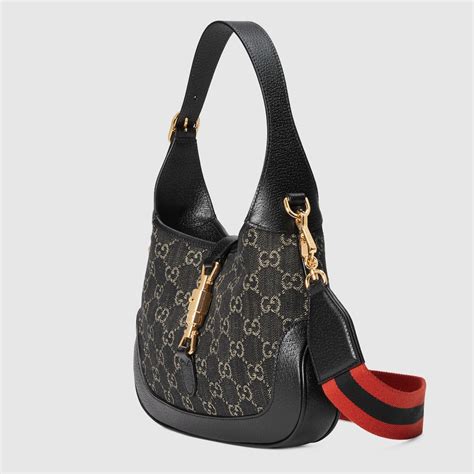 jackie gucci bag black|Gucci jackie 1961 denim.